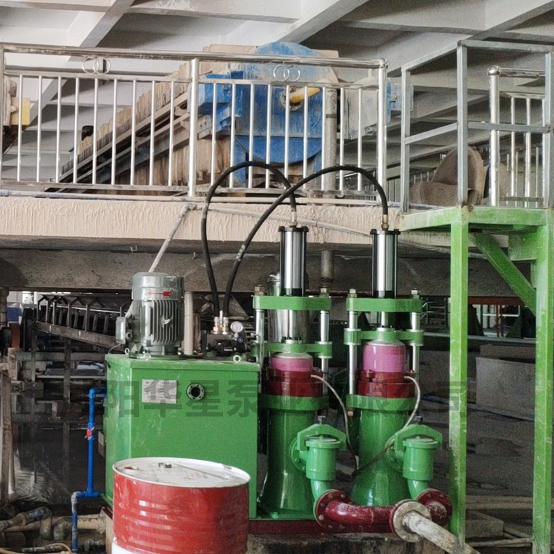 壓濾機節(jié)能進料泵，液壓陶瓷柱塞泥漿泵